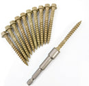 HEX HEAD LANDSCAPE SCREWS SLEEPER DECKING FIXING TIMBERFIX TIMBERLOK IN-DEX TYPE