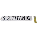 Cast Iron S. S. Titanic Black and White Hand Painted Metal Wall Sign Plaque Ship