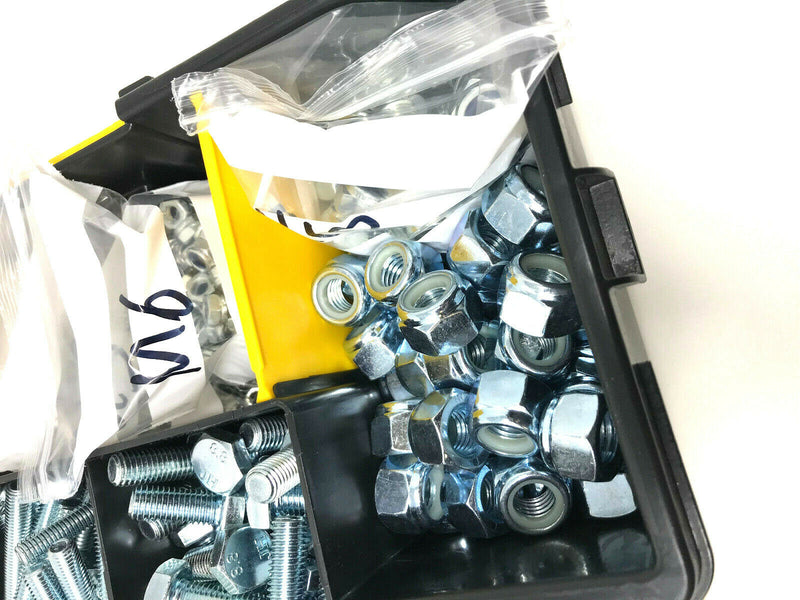 Assorted Metric Hex Bolt and Nyloc Nut Kit M4,M5 M6 M8 M10 M12 M16 Grade 8.8