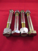 Pack 4 5/8" UNC x 4 1/2" inch High Tensile Hex Head Bolts with Nyloc nuts zinc