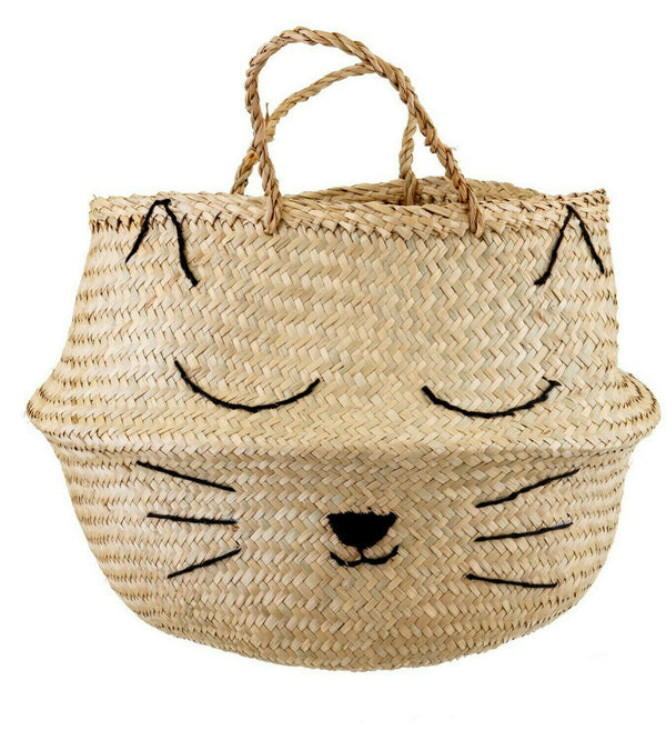 Sass & Belle Cat's Whiskers Basket Home Decor Bedroom Gift Toys Tidy Storage