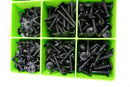 BLACK SELF DRILLING CAR INTERIOR PANEL SCREWS - SELF TAPPING ZINC