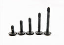 BLACK SELF DRILLING CAR INTERIOR PANEL SCREWS - SELF TAPPING ZINC
