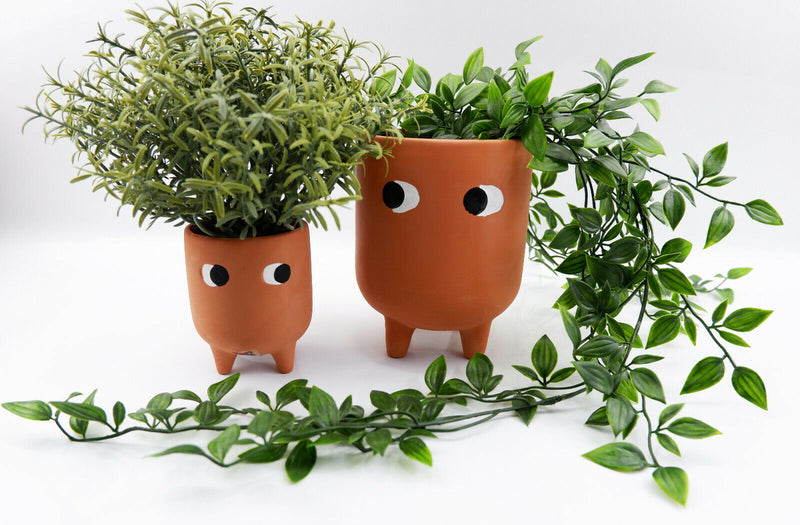 Sass & Belle Leggy Terracotta Planter & Little Leggy Terracotta Planter Set Gift