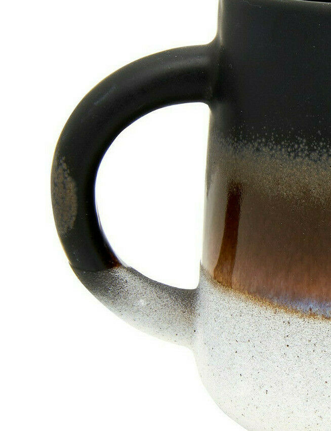 Sass & Belle Mojave Glaze Matte Black Reactive Glaze Speckled Stoneware Mug