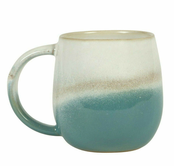 Sass & Belle Dip Glazed Ombre Turquoise Mug Stoneware Coffee Cup Home Gift