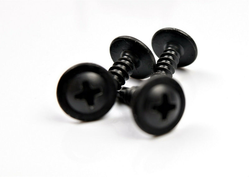 BLACK SELF DRILLING CAR INTERIOR PANEL SCREWS - SELF TAPPING ZINC