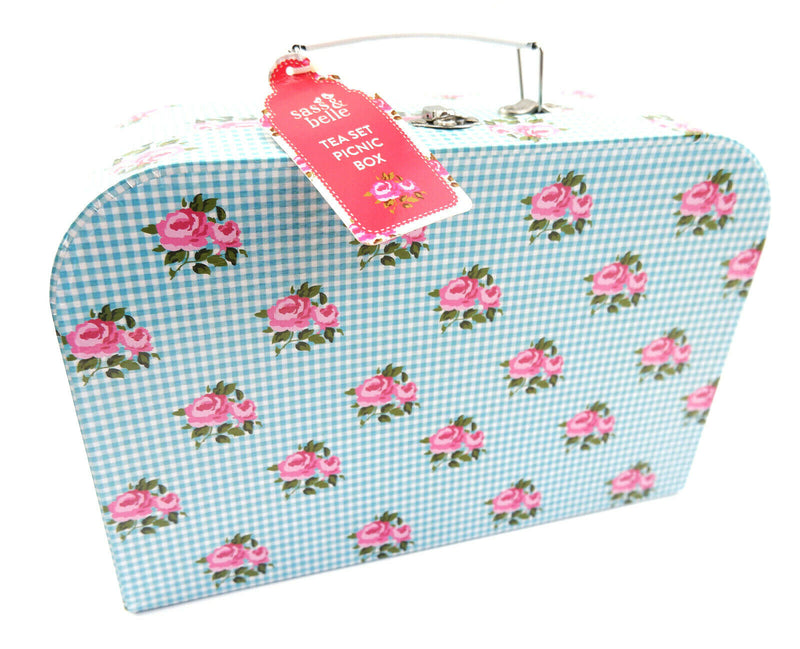 Sass and Belle Children Toy TeaSet Cooking set Kitchen Suitcase Metal Tin