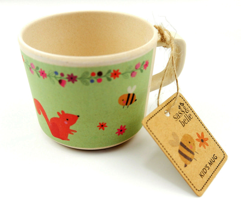 Eco Friendly Bamboo Composite Kids Cold Hot Drink Mug Cup Boys Girls Tableware
