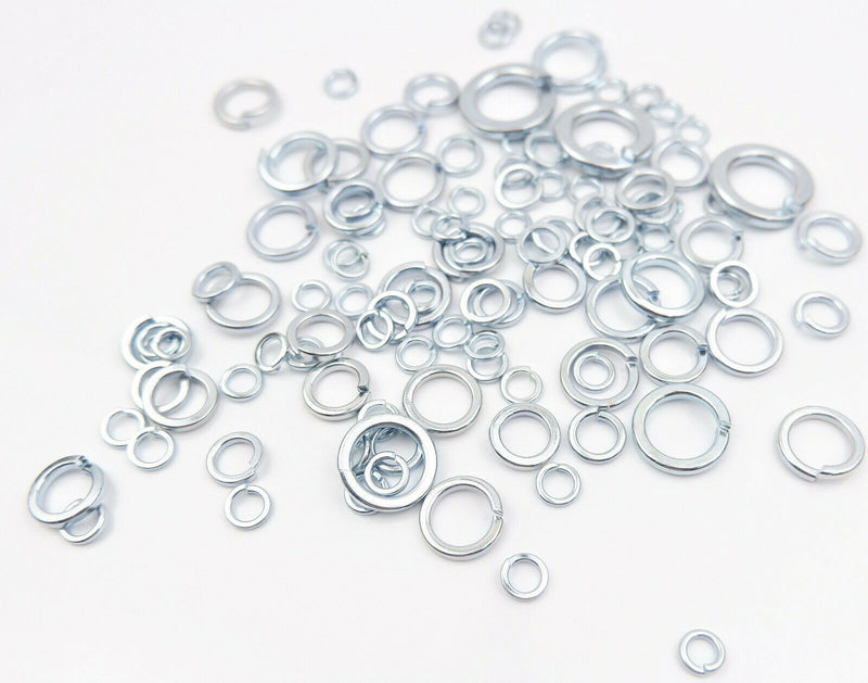 300 Grams of M6 M8 M10 M12 M14 M16 Spring Washers Washer Mixed Assorted Pack