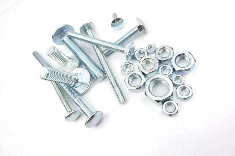 M6 Cup Square Coach Carriage Wood Bolts Bulk Deal 300Piece with Nuts and Washers