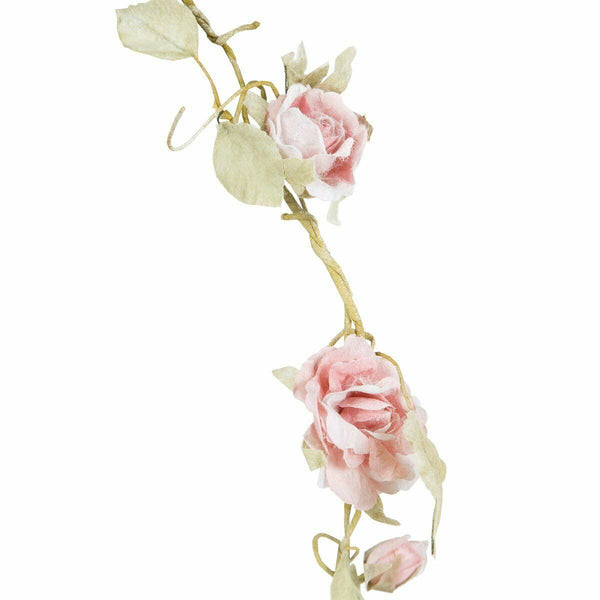 Sass & Belle Rose Garland Light Pink Flower Wedding Vintage Home Decoration