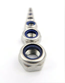 Nyloc Nylon Insert Stainless Steel Locking Nuts Nylon A2 M3 M4 M5 M6 M8 M10 M12