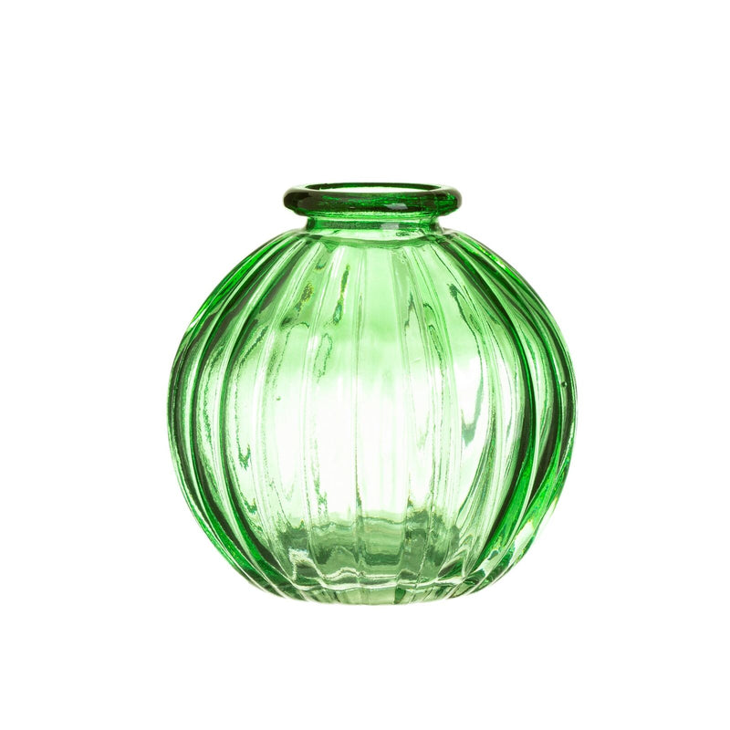 Sass & Belle - Set of 3 Green Glass Bud Vases - Garden Green Glaze
