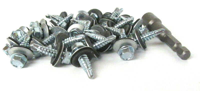 (10,000 Pack) 5.5 x 25mm Tech Screws for Roofing & Cladding Self Drill Tek Screw