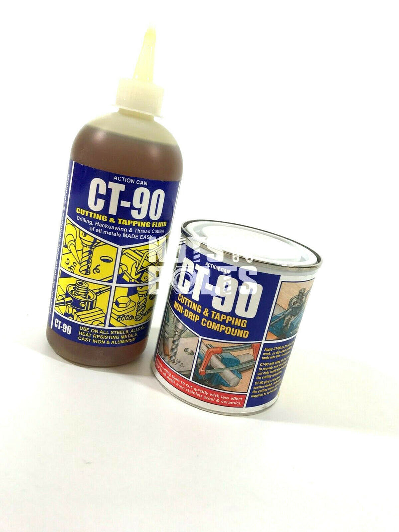 1 bottle of CT-90 Fluid and 1 Tin of CT-90 Compound cutting and tapping solution