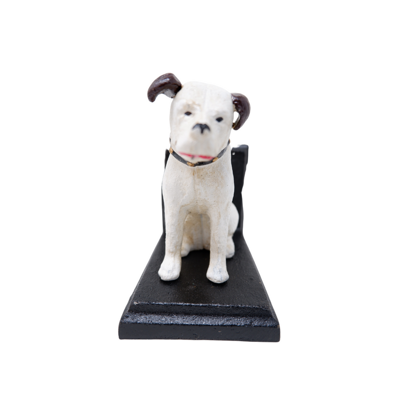 Cast Iron HMV Nipper Dog Bookends Ornament Terrier Figurine Books Cds Vinyls Lps