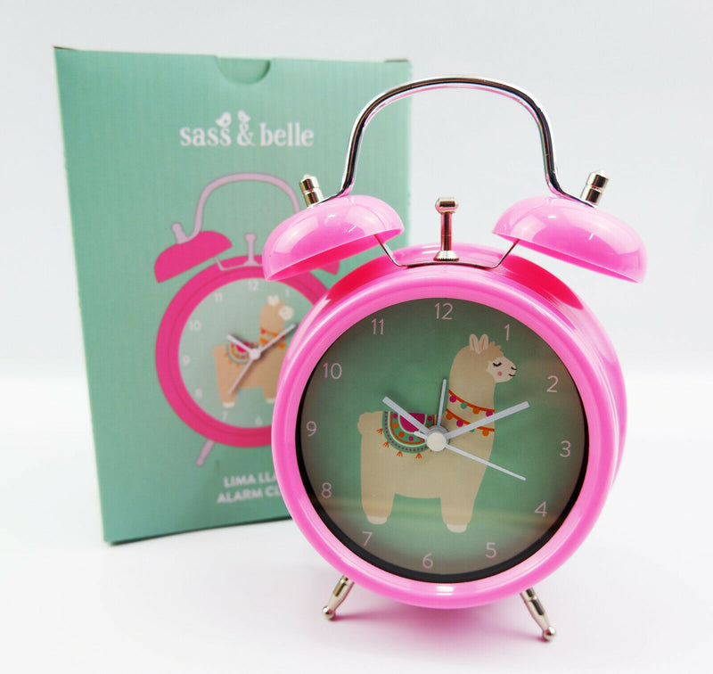 Alarm Clock for kids Bedroom, Lima Llama Rainbow Unicorn Cutie Cat Sass & Belle