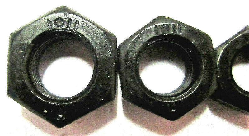 GRADE 10 HEXAGON FULL NUT FINE THREAD PITCH DIN 934 M8 TO M14 STRONG BLACK