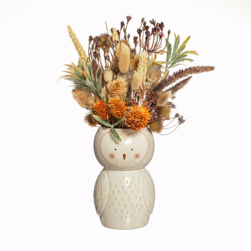 Sass & Belle Olivia Owl Shaped Ceramic Vase Flowers Gift Boxed Floral Home Decor
