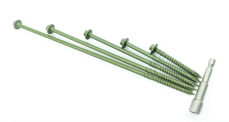 Spectre Landscape Screws Timber Sleeper Decking Fencing Fixing Hex Head 50 Pack