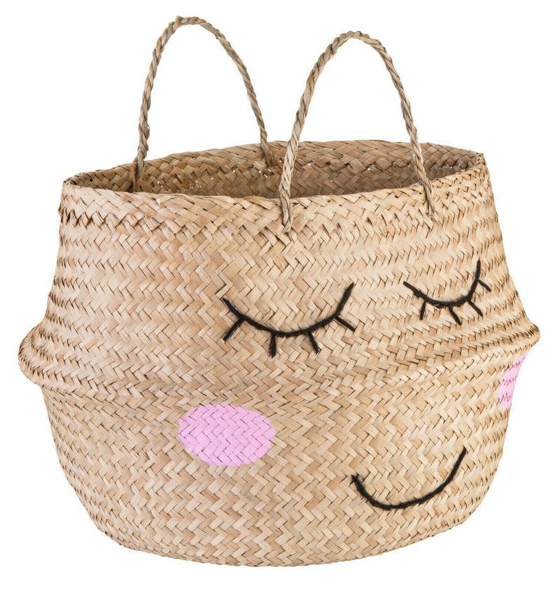 Sweet Dreams Basket Seagrass Storage Perfect for a Nursery or Kid's Bedroom