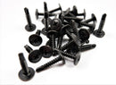 BLACK SELF DRILLING CAR INTERIOR PANEL SCREWS - SELF TAPPING ZINC