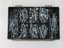 270 pc Self Drilling Screw Set Hex Head with sealing washer CR3 Zinc Assortment
