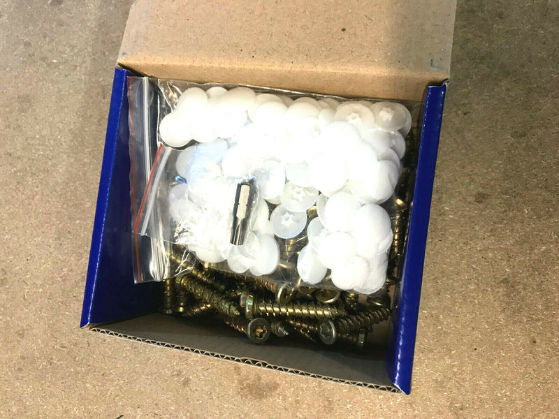 7.5 x 42 / 40mm Concrete Screws Window Frame Door Fixings Masonry (Box of 100)
