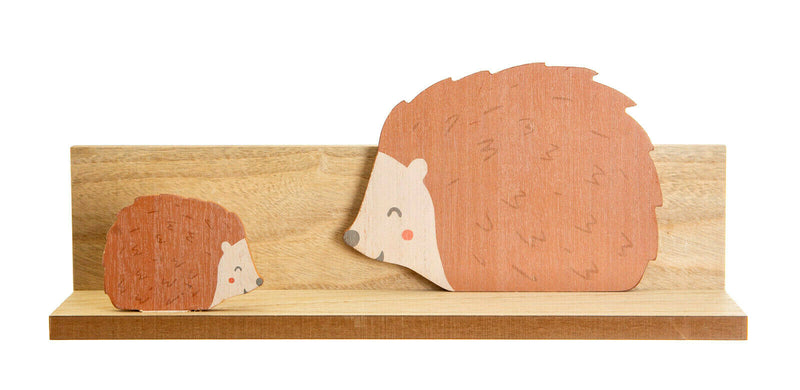 Sass and Belle Hedgehog Childrens Shelf Kids Room Wooden Shelf Storage Woodland