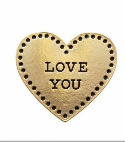 Gold Love Heart Pin Fashion Brooch Accessory Valentines Day Girlfriend Boyfriend