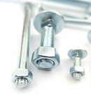 M12 X 100 ZINC CUP SQUARE CARRIAGE BOLT COACH SCREW WITH HEX FULL NUTS DIN 603