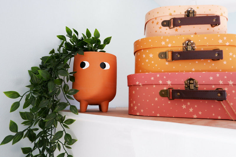Sass & Belle Leggy Terracotta Planter & Little Leggy Terracotta Planter Set Gift