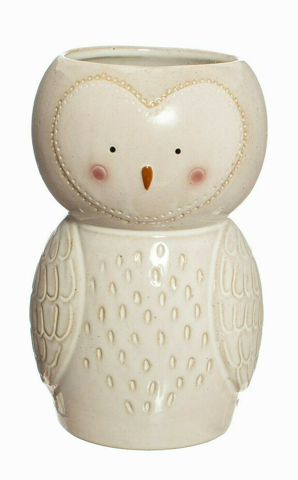 Sass & Belle Olivia Owl Shaped Ceramic Vase Flowers Gift Boxed Floral Home Decor