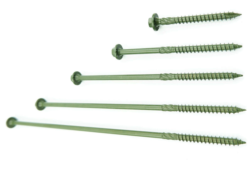 Spectre Landscape Screws Timber Sleeper Decking Fencing Fixing Hex Head 50 Pack