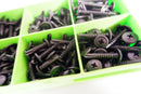 BLACK SELF DRILLING CAR INTERIOR PANEL SCREWS - SELF TAPPING ZINC