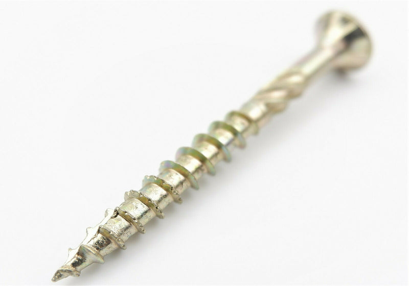 ForgeFix ForgeFast Elite Anti Split Wood Screws Yellow Boxed Pozi PZ 12-240mm