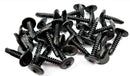 BLACK SELF DRILLING CAR INTERIOR PANEL SCREWS - SELF TAPPING ZINC