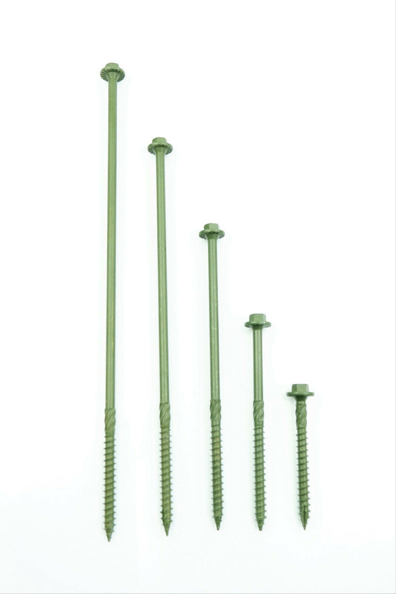 Spectre Landscape Screws Timber Sleeper Decking Fencing Fixing Hex Head 50 Pack