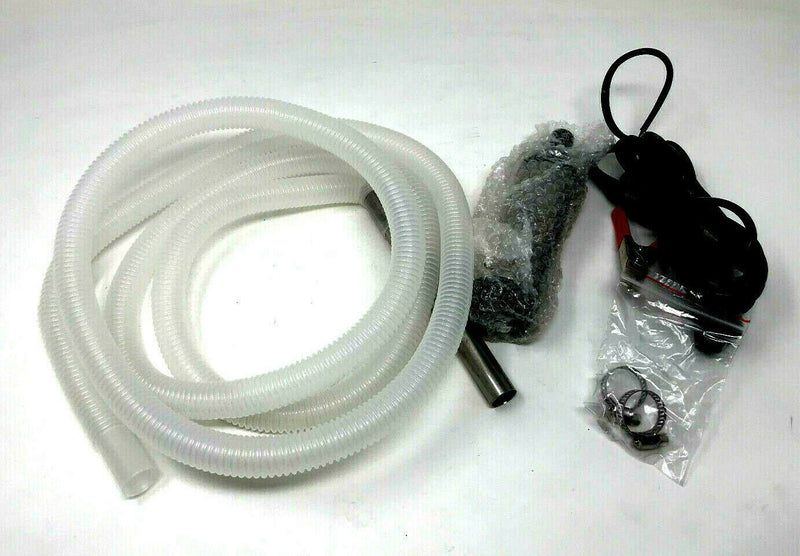 12V FUEL WATER DIESEL TRANSFER PUMP/FILTER SUBMERSIBLE PORTABLE CLIP ON BATTERY