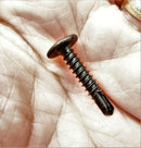 BLACK SELF DRILLING CAR INTERIOR PANEL SCREWS - SELF TAPPING ZINC