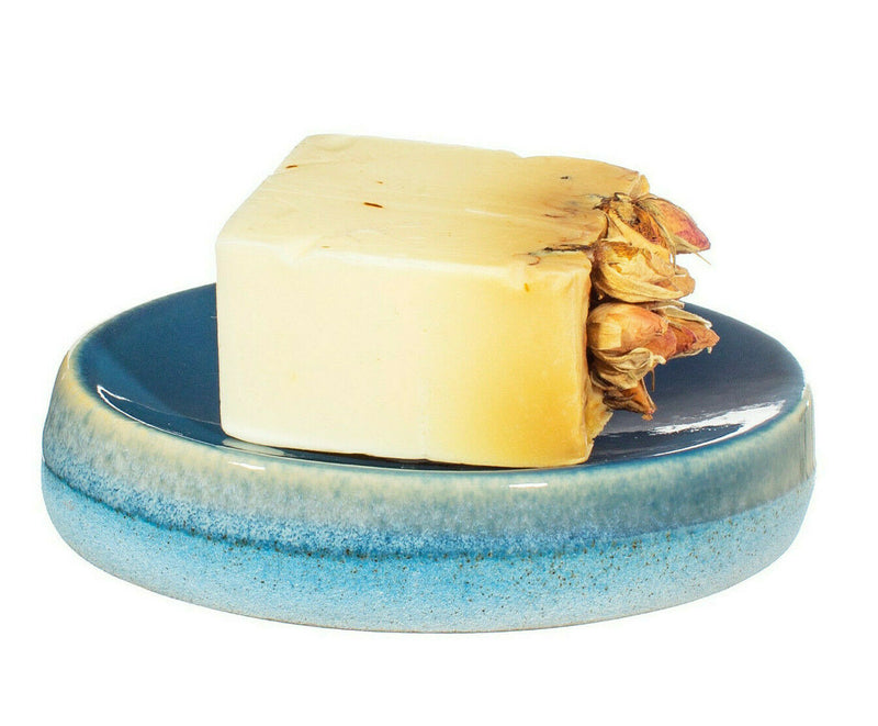 Sass & Belle Mojave Glaze Blue Soap Dish Bathroom Kitchen Shower