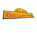 Cast Iron Large Domed Shell Oil Sign Advertising Garage Sign Wall Gate Shop