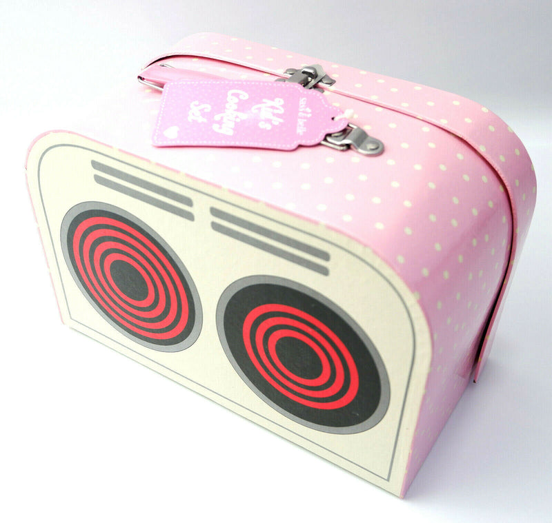 Sass and Belle Children Toy TeaSet Cooking set Kitchen Suitcase Metal Tin