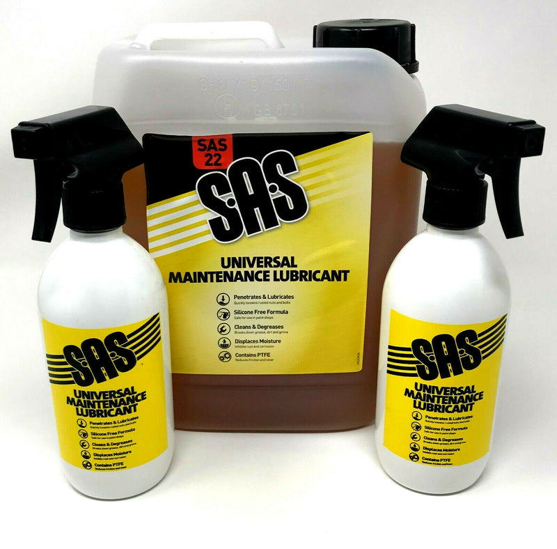 SAS22 5lt Maintenance spray oil water displacing + trigger bottle WD 40 Type