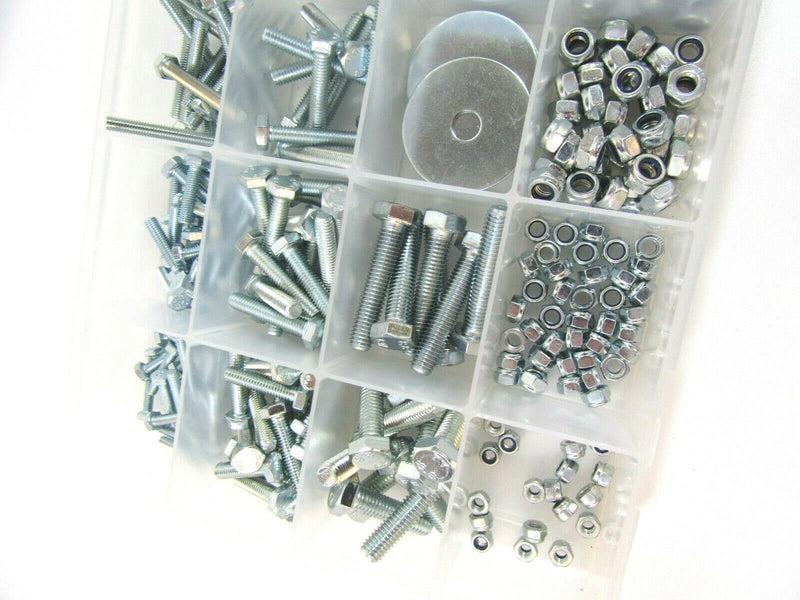432 Piece grade 8.8 M4 M5 M6 M8 nuts and bolts assortment kit set box washers