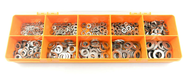 580 pcs A2 Stainless Steel form a washer kit set M3 M4 M5 M6 M8 M10 4mm 5mm 6mm
