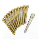 HEX HEAD LANDSCAPE SCREWS SLEEPER DECKING FIXING TIMBERFIX TIMBERLOK IN-DEX TYPE