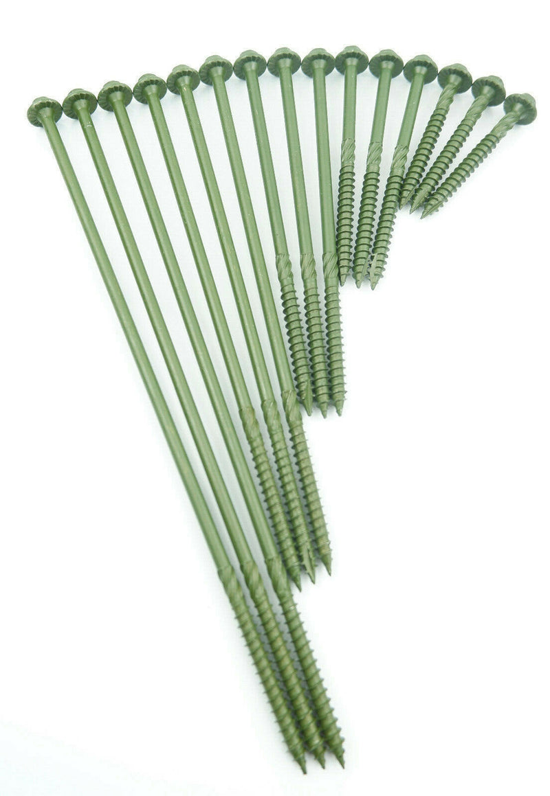 Spectre Landscape Screws Timber Sleeper Decking Fencing Fixing Hex Head 50 Pack