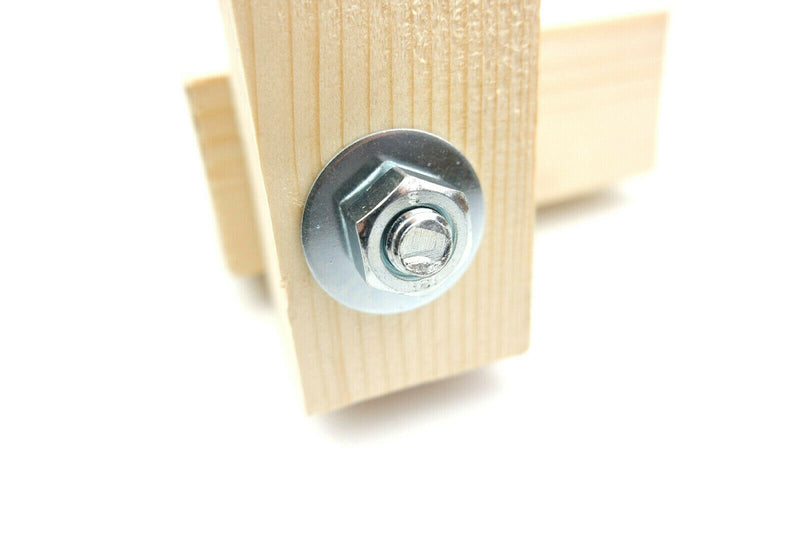 M6 Cup Square Coach Carriage Wood Bolts Bulk Deal 300Piece with Nuts and Washers